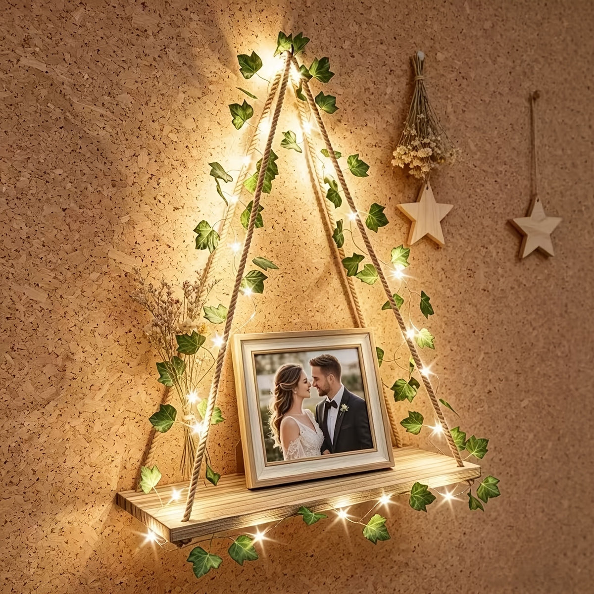 HiedraLuz — Set de 2 Estantes con LED