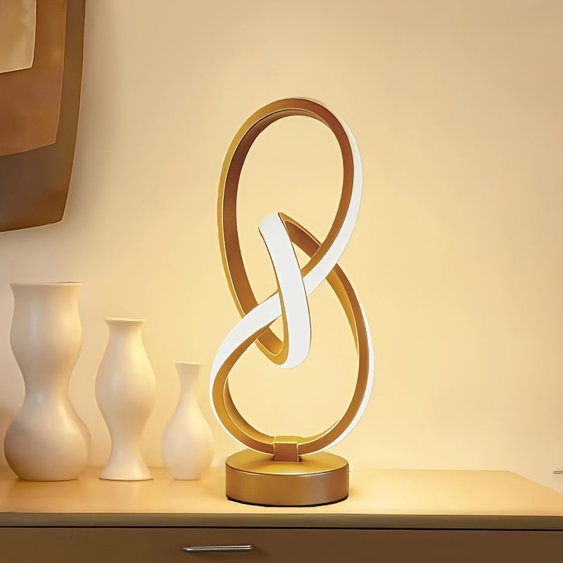 NudoLuz — Lámpara LED de Mesa en Espiral