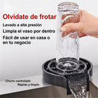 Lavavasos automático — limpia el vaso por dentro