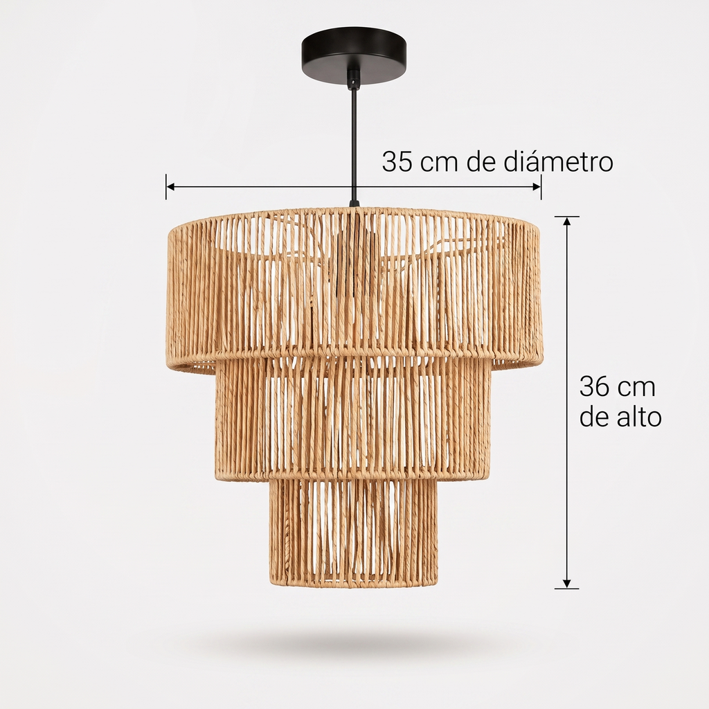 35 cm de diámetro, 36 cm de alto