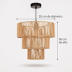 35 cm de diámetro, 36 cm de alto