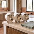 Set de 3 porta-rollos perrito en el bano