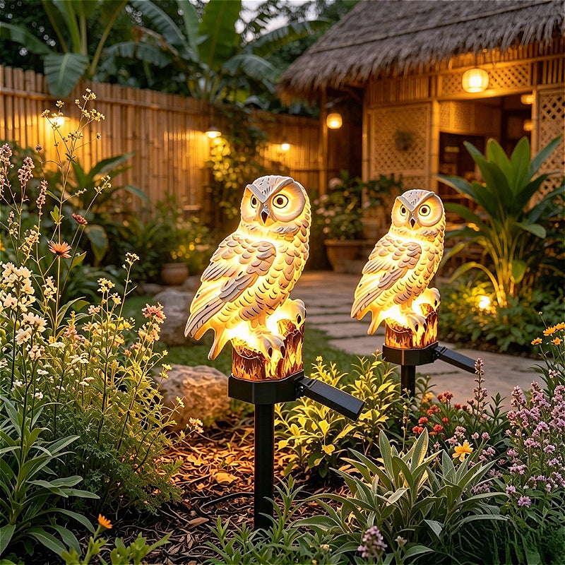 BúhoSolar — Set de 2 Luces LED de Jardín