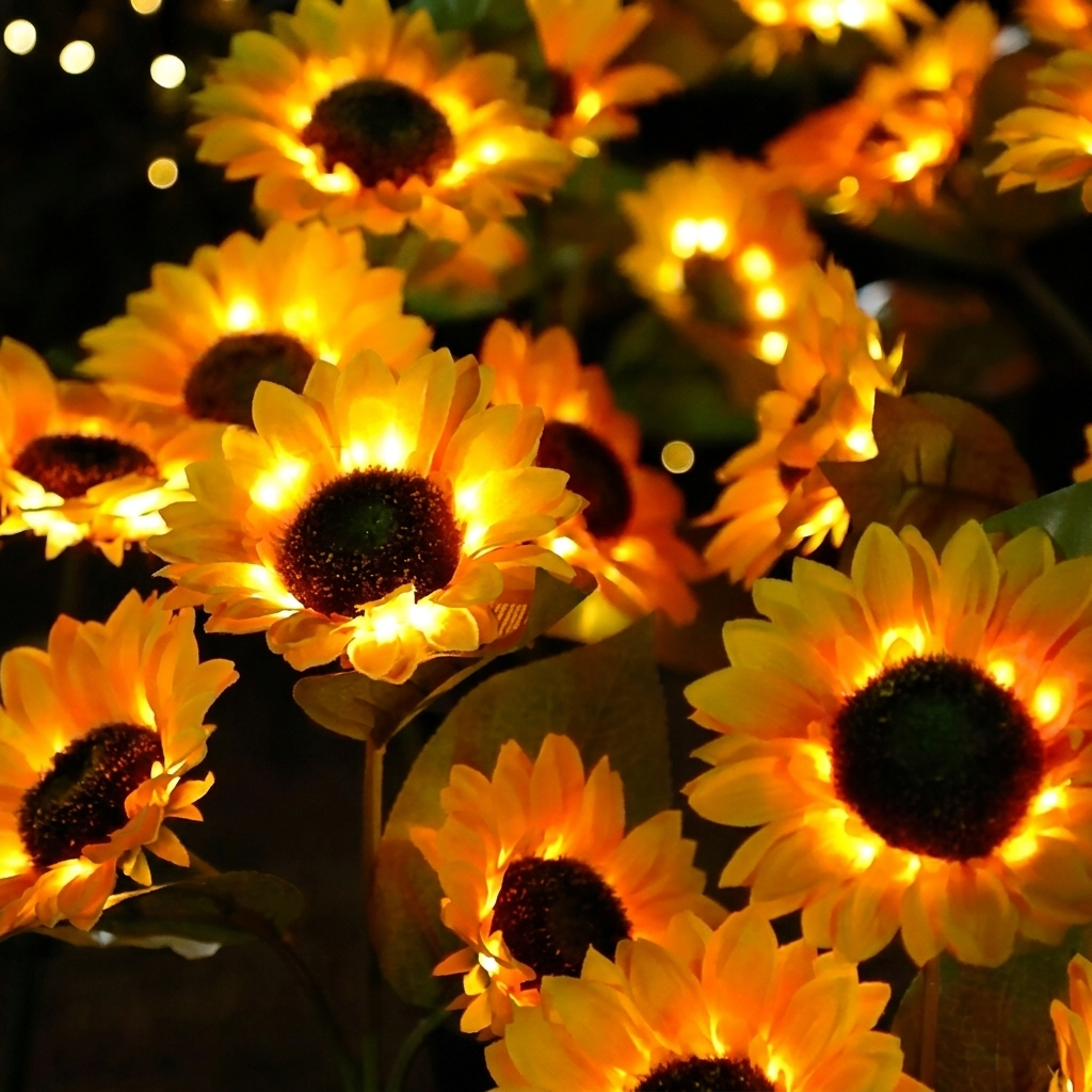 Iluminación LED de Girasol Mágico