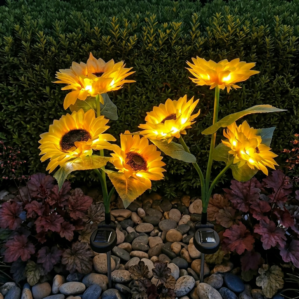 Iluminación LED de Girasol Mágico