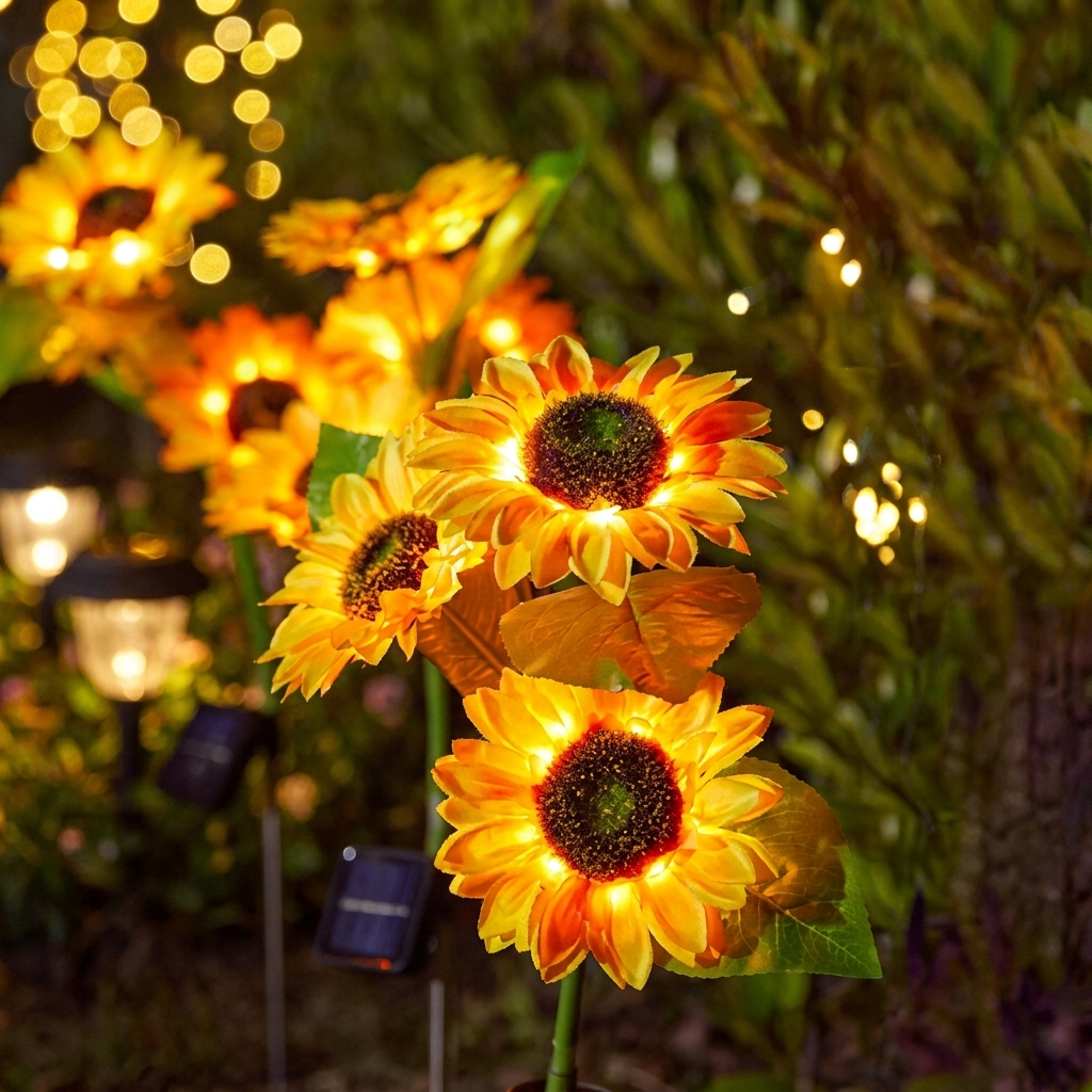 Iluminación LED de Girasol Mágico