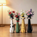 GatoFlor — Jarrón Decorativo con Forma de Gato