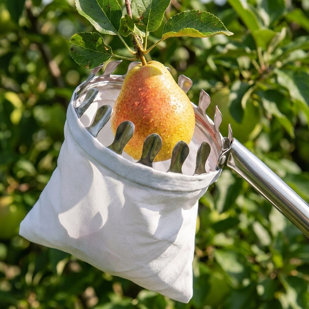 Recogedor de Frutas con Bolsa de Recogida