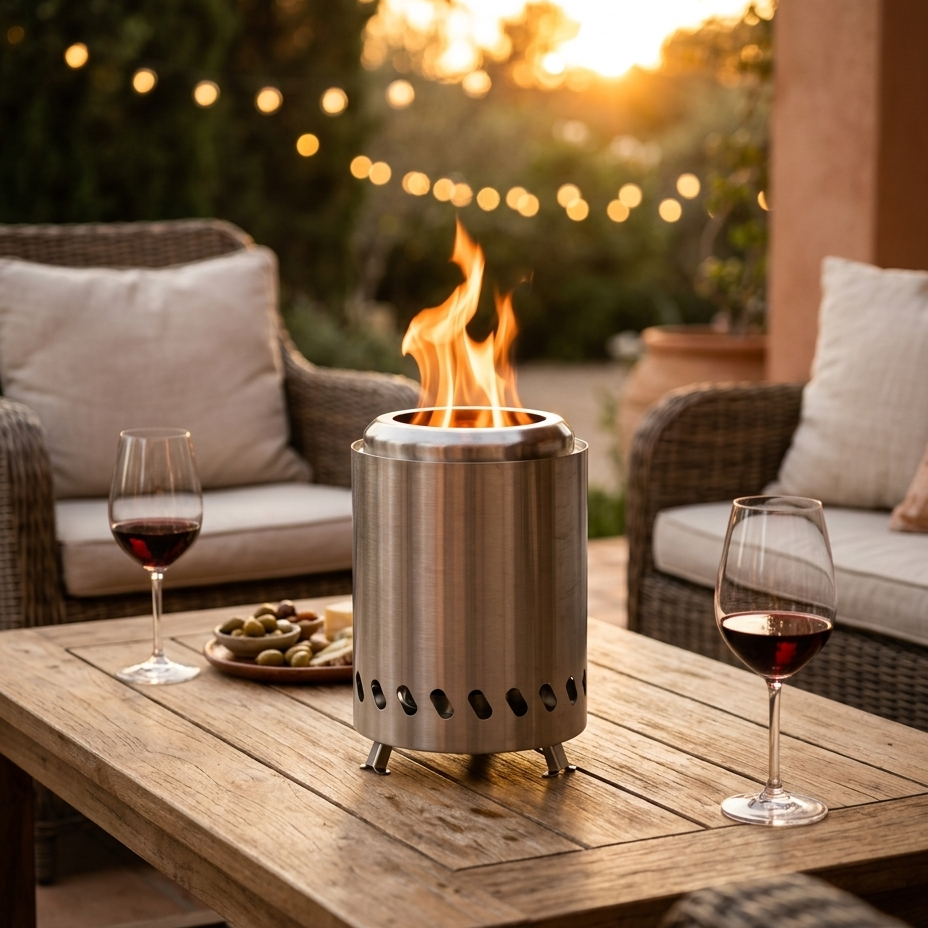Chimenea de Mesa Portátil sin Humo