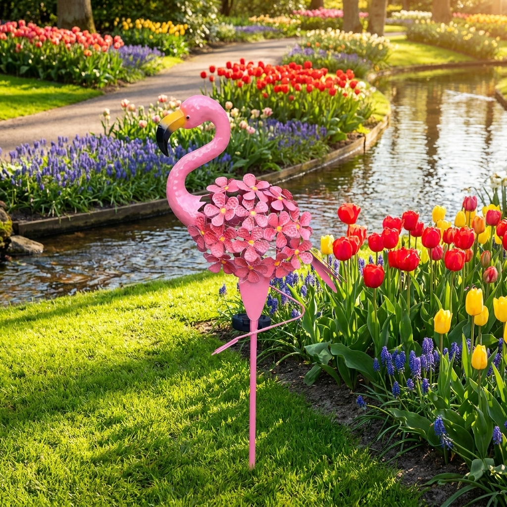 Flamenco Solar — Luz Decorativa para tu Jardín