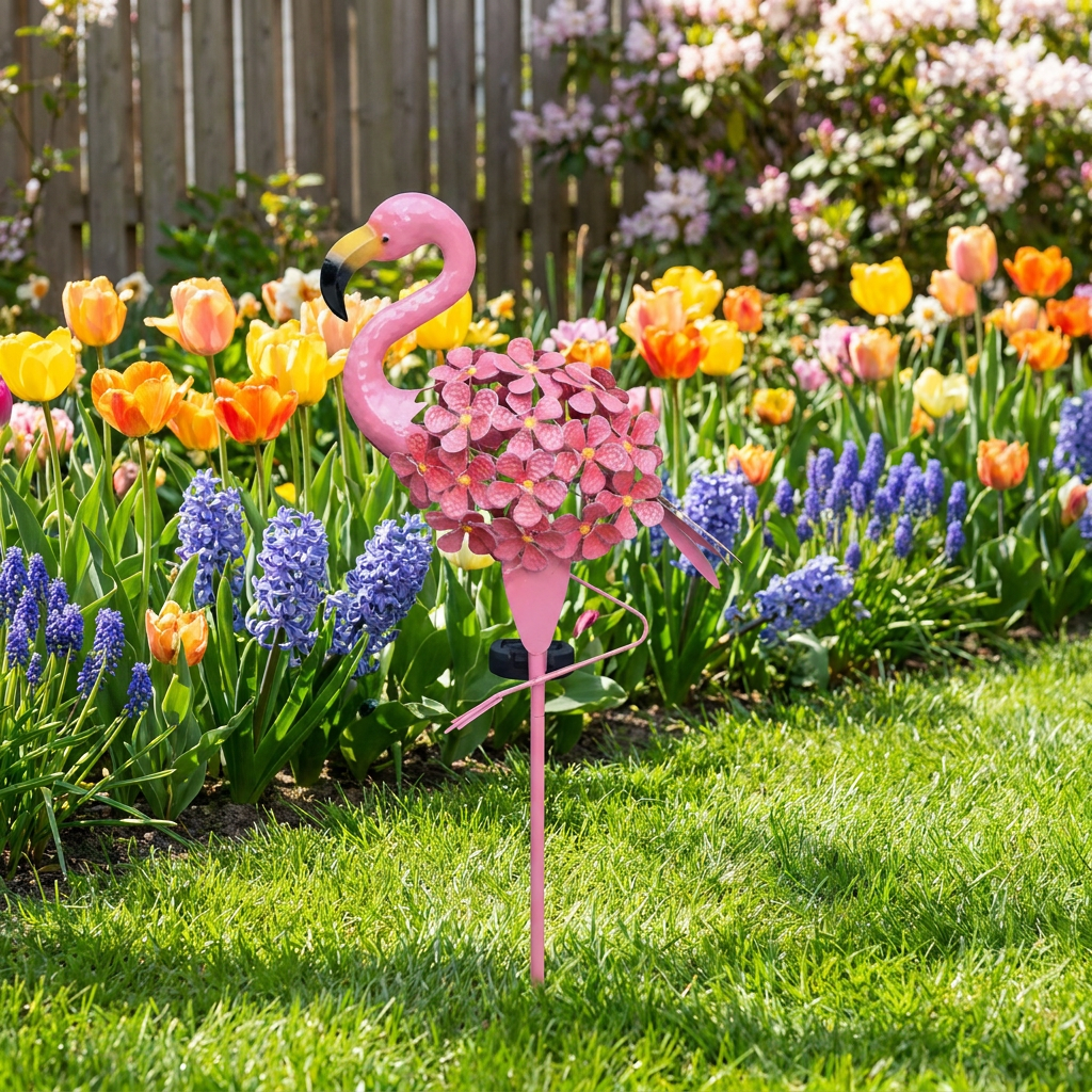 Flamenco Solar — Luz Decorativa para tu Jardín