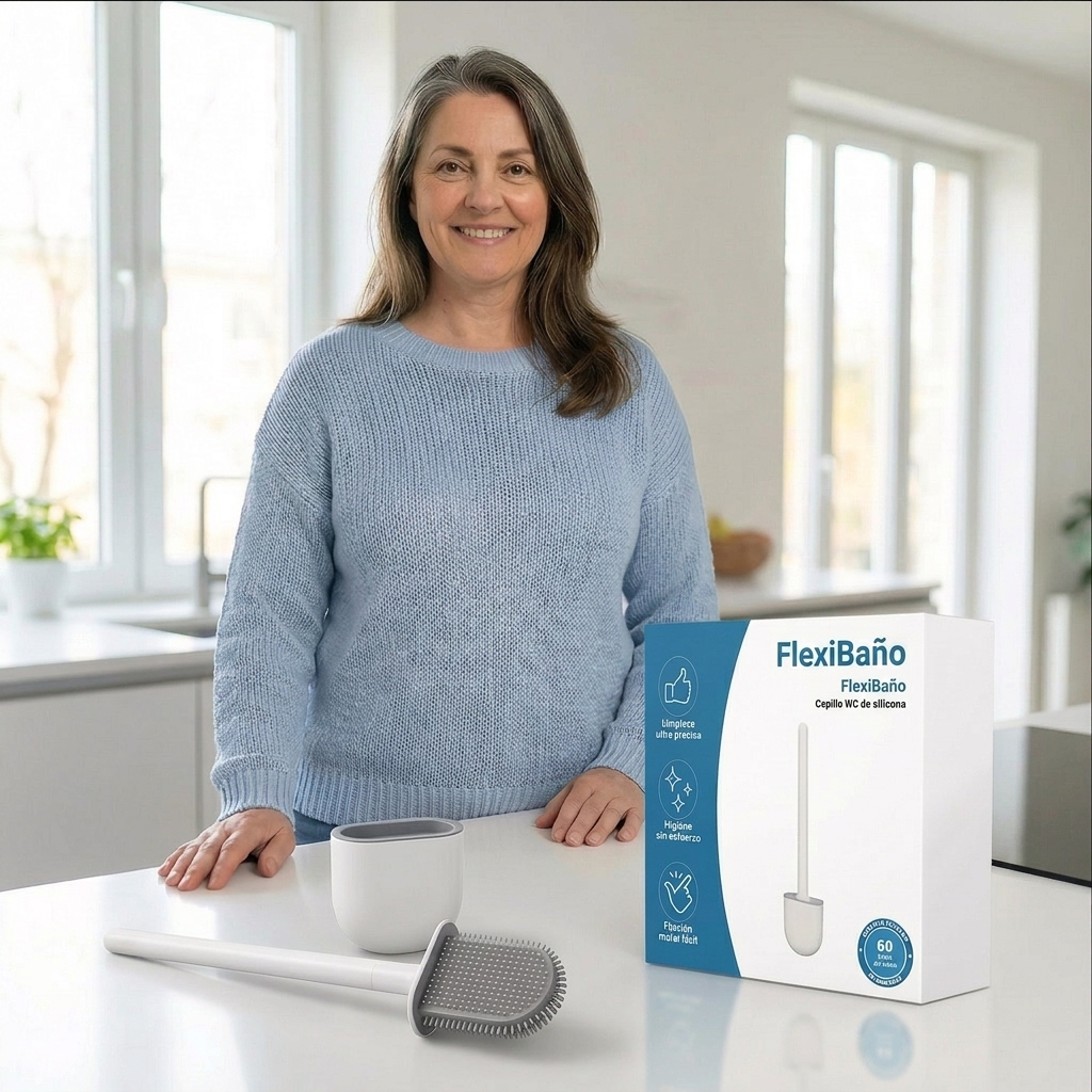 FlexiBaño – Cepillo de inodoro de silicona suave y eficaz