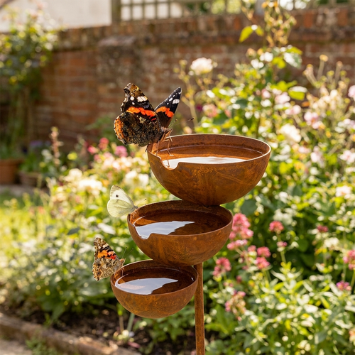 Bañera para Aves de Triple Capa – Acero Corten