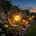 Lámpara Luna Solar — Luz Mágica para tu Jardín