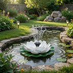 Fuente Solar de Loto Flotante