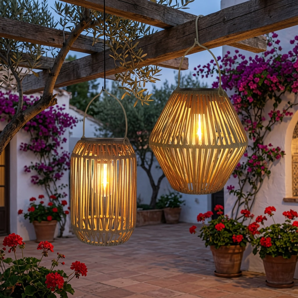 Farol Boho Solar — Luz Tejida para tu Jardín
