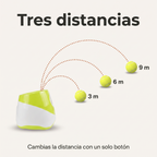 Tres distancias de lanzamiento: 3, 6 y 9 metros