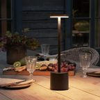 Lámpara de Mesa Inalámbrica — Metal Recargable para Restaurantes