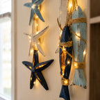 Set de 2 Colgantes Marineros de Madera con Luces LED