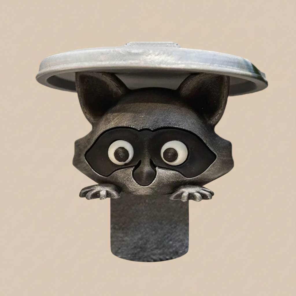 Mapache Divertido | La divertida decoración para el baño de invitados