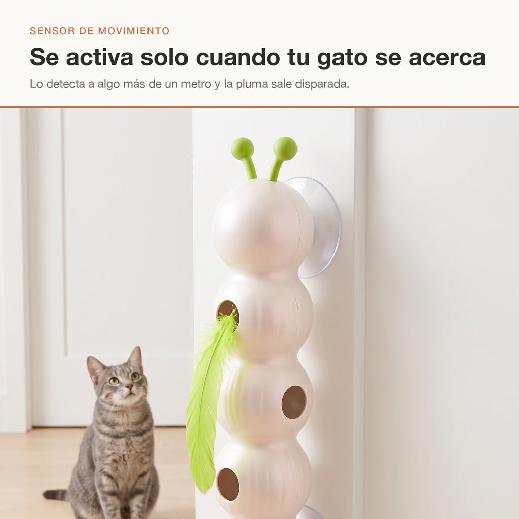 Sensor de movimiento: se activa cuando el gato se acerca