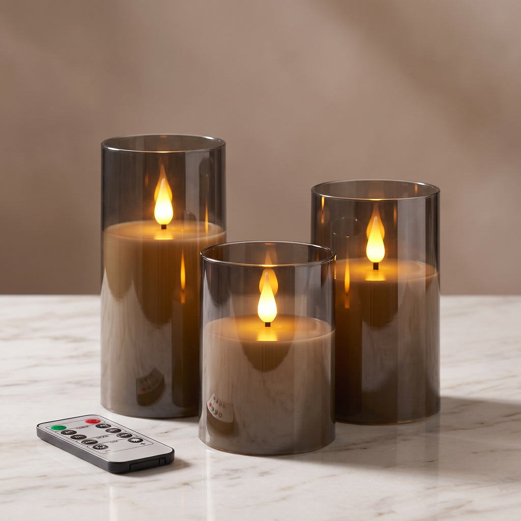 VelaLuz — Set de 3 Velas LED con Mando