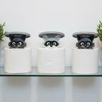 Mapache Divertido | La divertida decoración para el baño de invitados